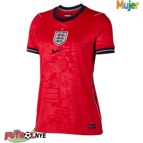 Camiseta Inglaterra Visitante Equipación para mujer Mundial 2026 manga corta